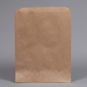 Flat Merchandise Bags. Natural Kraf